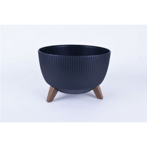 Kvetináč plastový priemer, 330mm, ROMA JUMPER, čierny