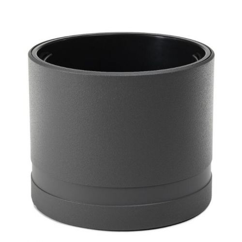 Kvetináč plastový priemer 430 mm, KOMA, antracit, výška 380 mm, s vložkou