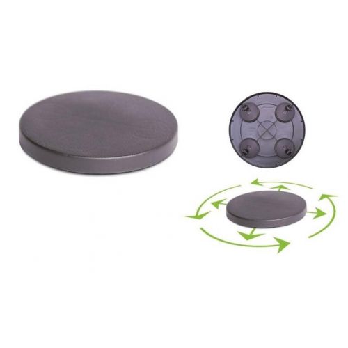 Podložka plastová pod kvetináč na kolieskach priemer 292mm, antracit, výška 40mm
