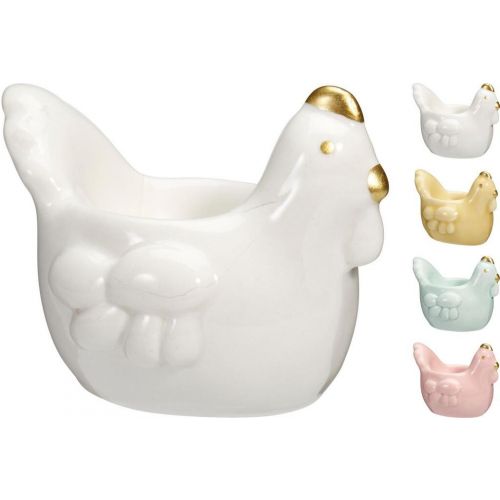 Postavička sliepka 7 cm porcelánová, mix farieb