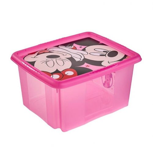 Box 24L detský Minnie Mouse 42x35,5x22,5 cm, svetlo ružový
