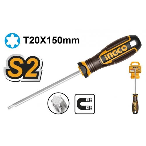 Skrutkovač TORX 6x150mm T20 INGCO Industrial