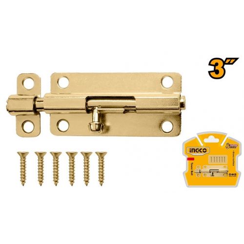 Zástrč 3" INGCO 70/40/1,2mm, zlatá farba
