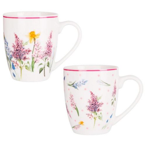 Hrnček porcelánový 360ml AGNES, mix 2 vzorov