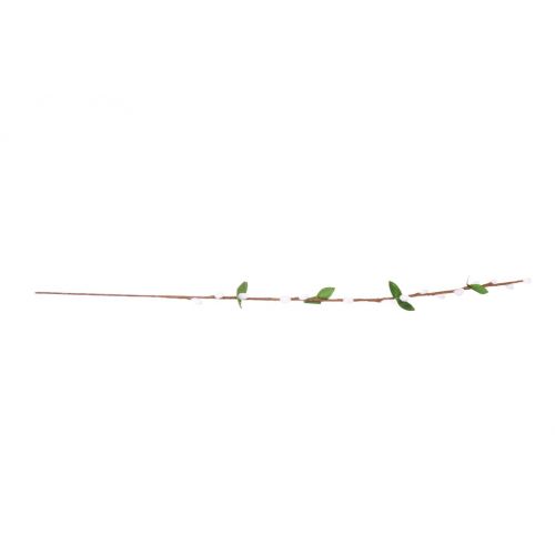 Ozdoba zapichovacia bahniatka, stonka, 75 cm, biele