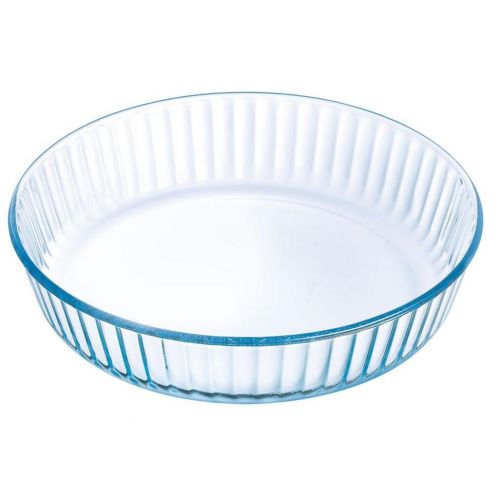 Forma na tortu, vrúbkovaná, priemer 26x6cm, 2,1L, sklo číre, PYREX