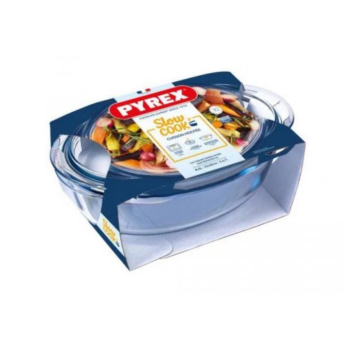 Misa zapekacia oválna s pokrievkou, 33x20x13cm, 3,1L+1L, sklo číre PYREX