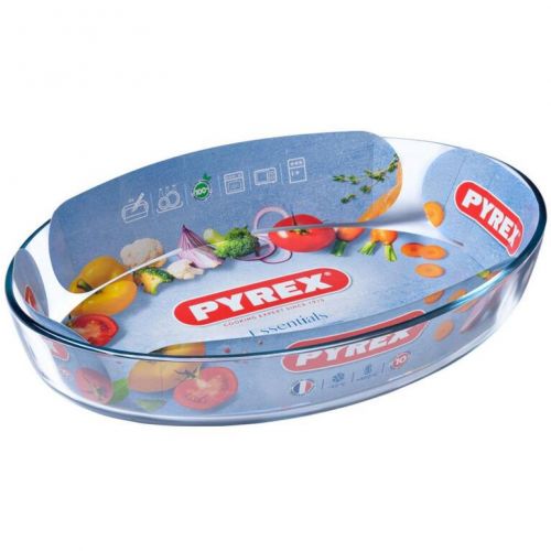 Pekáč oválny, 35x24x6cm, 3,1L, sklo číre PYREX