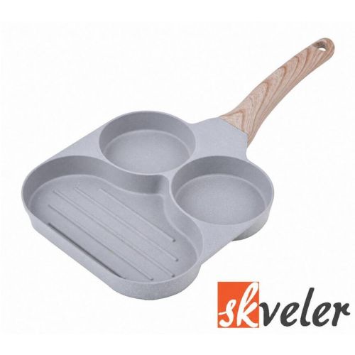 Panvica 3 - dielna 18cm cream line Skveler