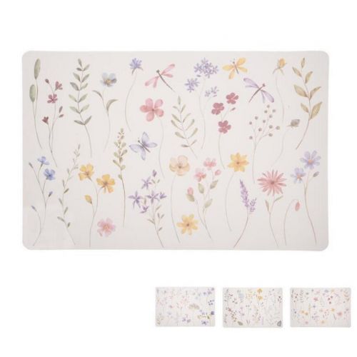 Prestieranie plastové jarné kvety 43,5x28,5 cm mix