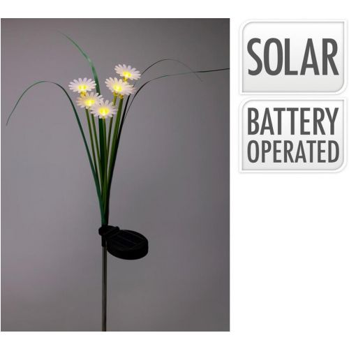 Svetlo záhradné solárne kvety 6 LED 66 cm