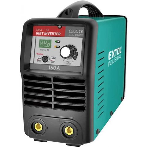 EXTOL INDUSTRIAL Invertor zvárací 10-160 A, príkon 5,2 kW, 74 V, MMA a TIG - výpredaj