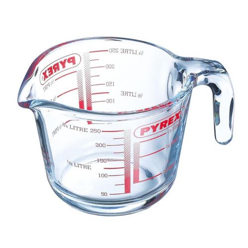 Odmerka 0,25L, 9x8cm, sklenená, číra, PYREX