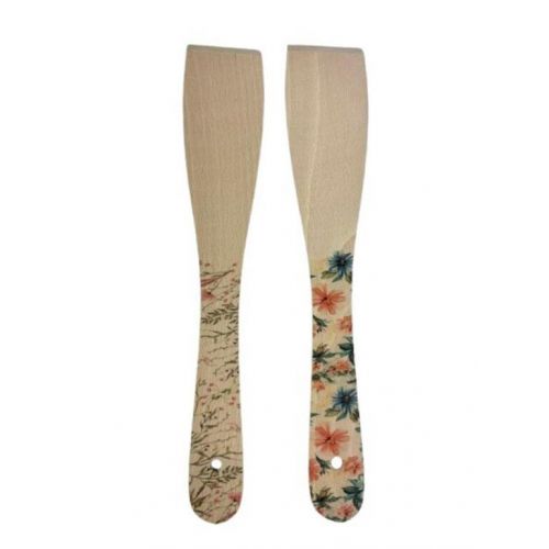 Obracačka drevená 30cm dekor kvietky, mix dizajnov