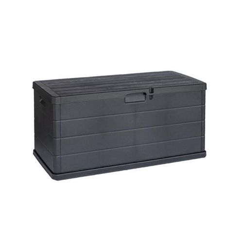 Box záhradný plastový antracitový, 118x59x57cm, 340L, ALPHA 