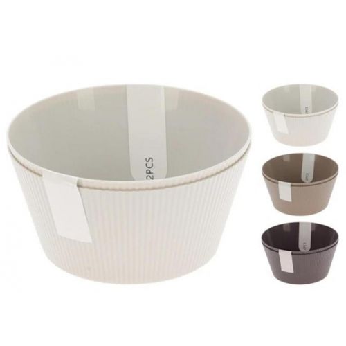 Miska 500ml melamín 15x7,4 cm 2ks, mix farieb