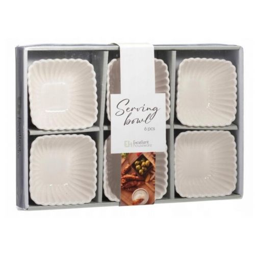 Miska servírovacia sada 6 ks porcelán mix