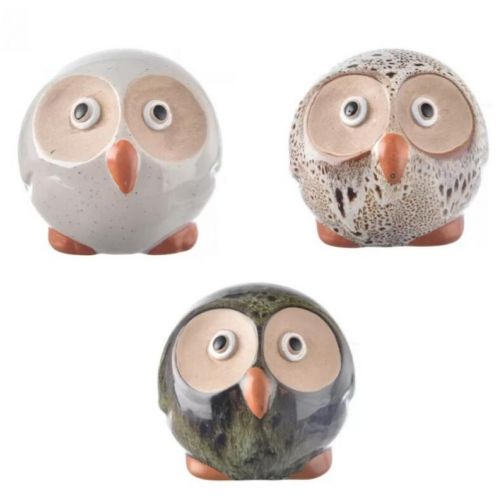Postavička sova 9 cm porcelán mix