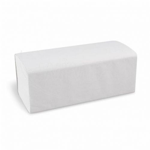 Utierka, uteráky papierové ZZ skladané V, 2vrstvený biely, 24x21cm, 20 balení x 200 útržkov