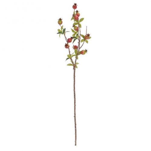 Ozdoba zapichovacia konár granátové jablká 75 cm