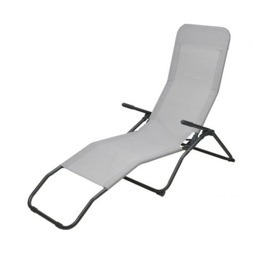 Lehátko skladacie Siesta 140x60x96 cm sivá