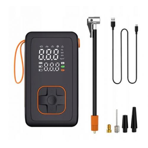 Kompresor AKU + powerbanka 3600mAh, pumpa