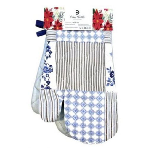 Chňapka, rukavica s teflónovou úpravou a s magnetom, balenie 2ks, dizajn PATCHWORK