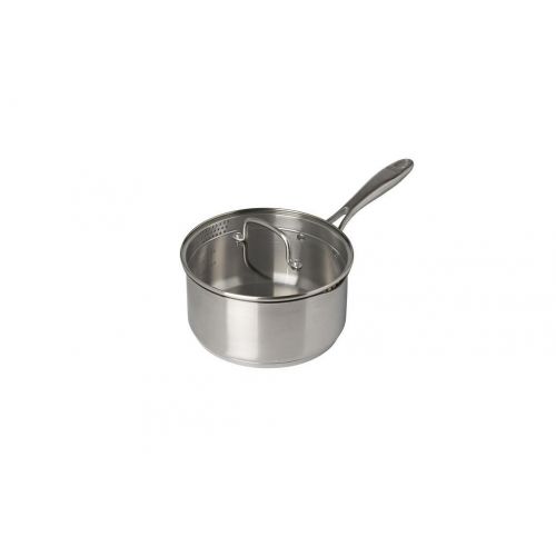 Kastról nerezový 2,5L, 20cm s rúčkou + sklenená pokrievka INFINITY PYREX