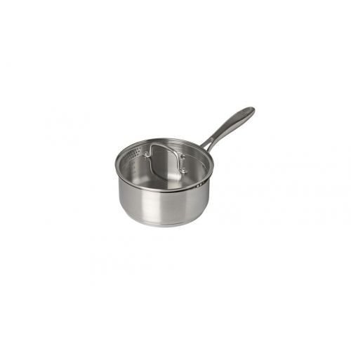 Kastról nerezový 1,5L, 18cm s rúčkou + sklenená pokrievka INFINITY PYREX