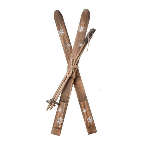 Dekorácia lyže 52 cm drevo