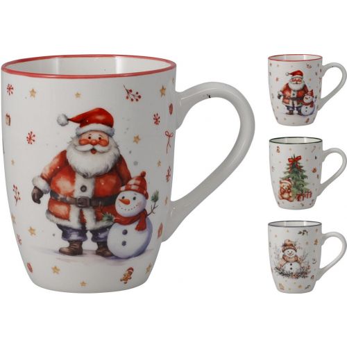 Hrnček vianočný 340 ml porcelán mix