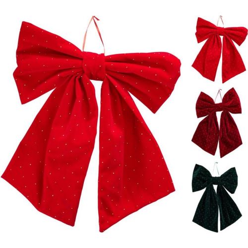 Ozdoba závesná mašľa 40 cm polyester mix