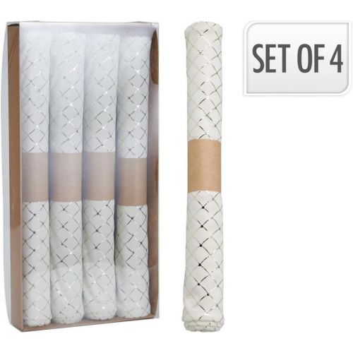 Servítky vianočné 45x30 cm 4 ks polyester krémová