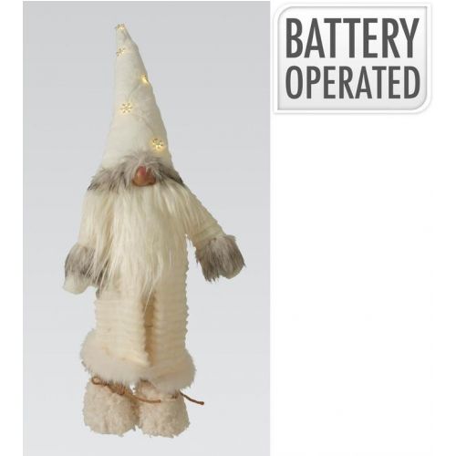 Postavička trpaslík LED 66 cm polyester biela