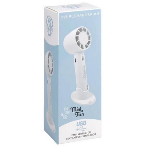 Ventilátor ručný, nabíjateľný, USB-C, 17cm