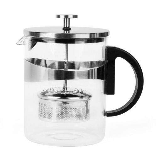 Kanvica na kávu a čaj 1200ml sitko-piest, nerez FRENCH PRESS