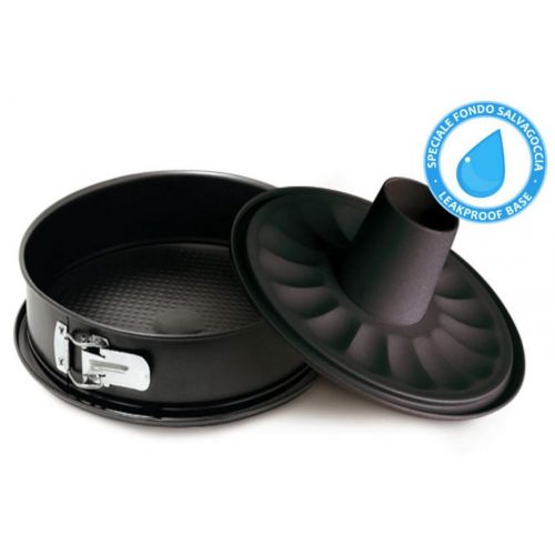Forma tortová okrúhla o 24cm otváracia, 2 dná široké, nepriľnavý povrch, čierna GARDENIA