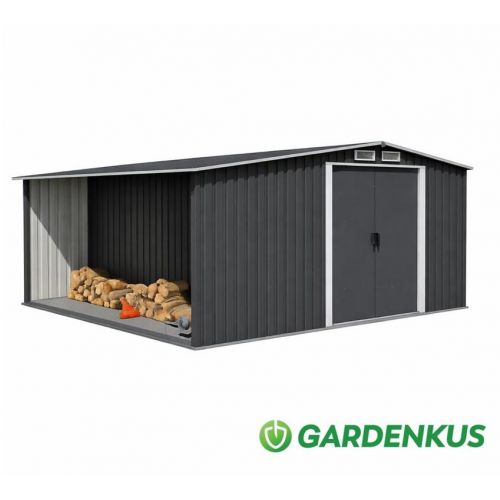 Domček na náradie GA108F GARDENKUS 312x247+61x202cm