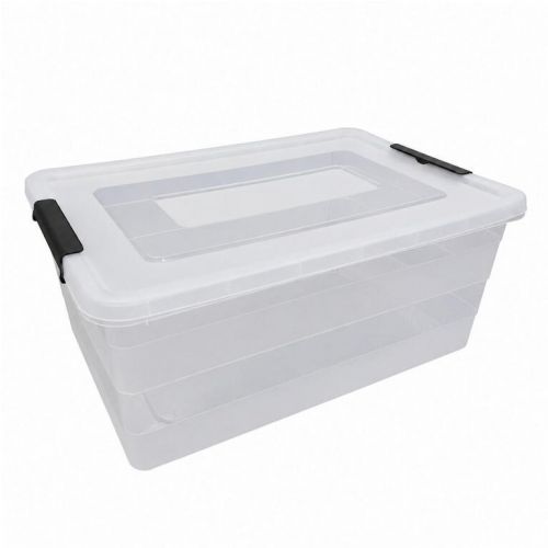 Box transparentný 40l s kolieskami