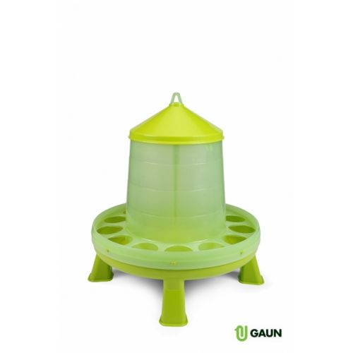 Krmítko pre hydinu, plastové, 12kg, s nohami, zelené