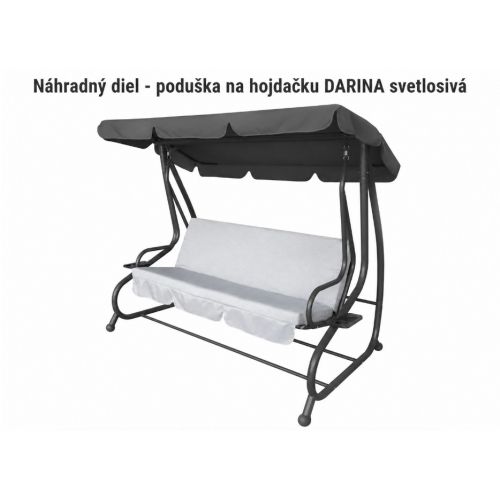 ND Poduška na hojdačku DARINA svetlosivá