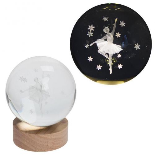 Dekorácia guľa LED baletka 10x12 cm
