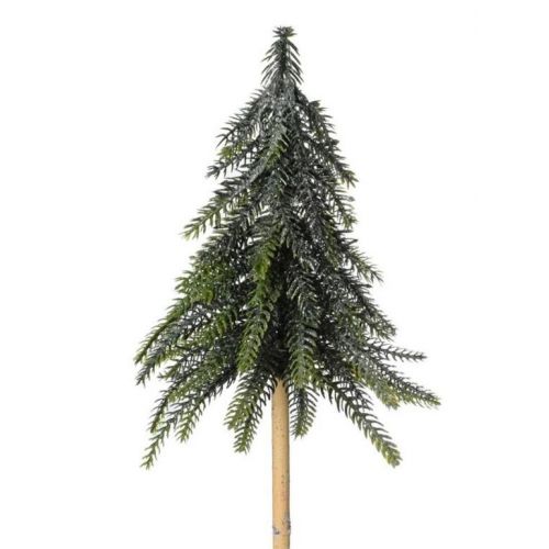 Ozdoba zapichcovacia stromček osnežený 25cm