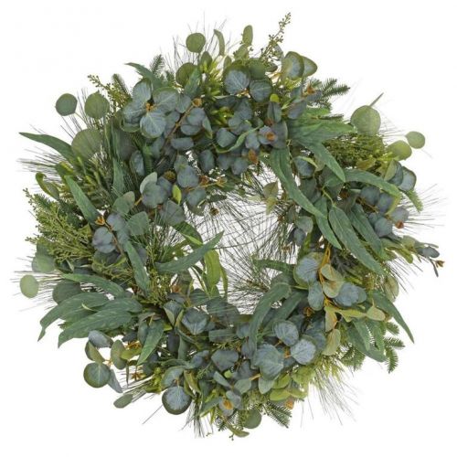 Veniec vianočný eucalyptus čečina mix 71x11 cm