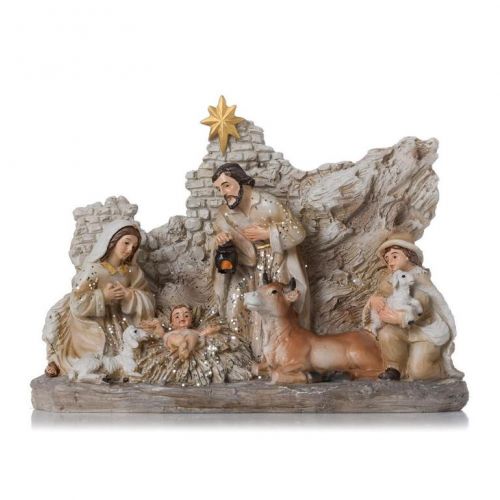 Betlehem 10cm poly béžový