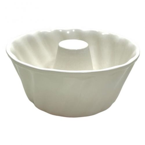 Forma na bábovku o 25cm keramická 2,5L výška 10cm biela Skveler