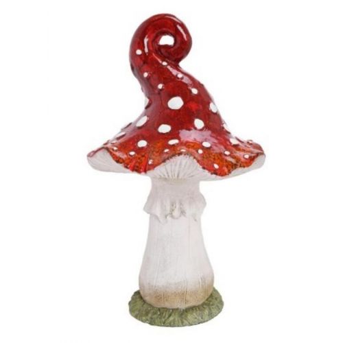 Dekorácia muchotrávka 48,8 cm MGO červená