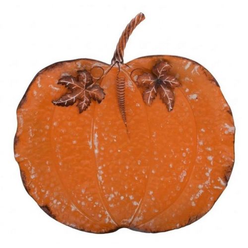 Podnos/tácka tekvica dekoračná 47x45 cm plech