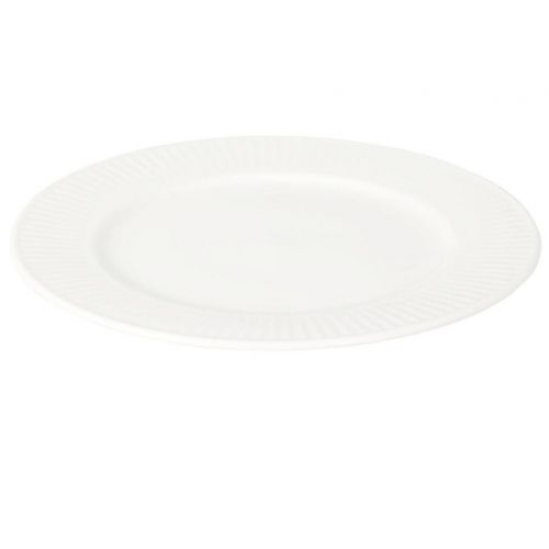 Tanier plytký 20 cm porcelán biely
