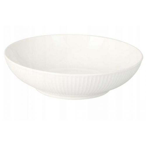 Tanier hlboký 20 cm porcelán biely
